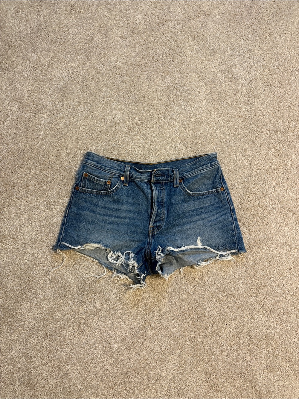 Classic Levi’s 501 Distressed Denim Women's Shorts